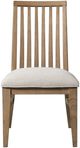 Intercon Landmark Beige/Weathered Oak Slat Back Dining Side Chair-2
