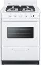 Summit® 24” White Freestanding Gas Range with Glass Window-0