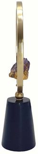 A & B Home Black/Gold Amethyst Stone Decorative Object-2