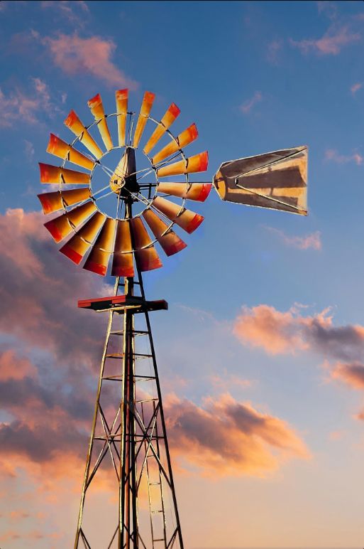 Classy Living Windmill at Dawn Wall Art-0