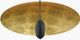Currey & Company Pinders Contemporary Gold Leaf/French Black Flush Mount Lighting-2