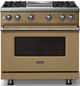 Viking® 5 Series 36" Golden Hour Pro Style Gas (NG) Range with Polished Chrome Trim-4