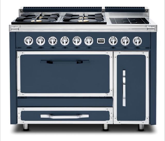 Viking® Tuscany 48" Slate Blue Dual Fuel Pro Style Dual Fuel Range-0