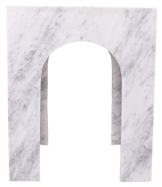 Meridian Furniture Palermo White Marble End Table-2