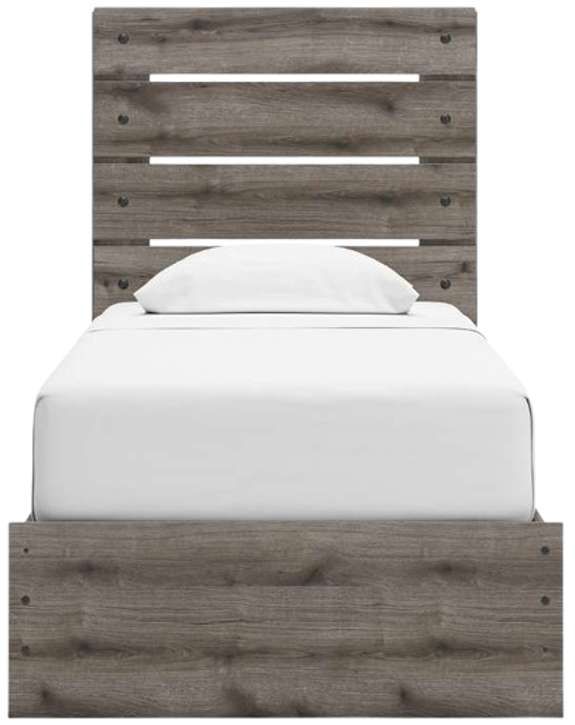 Signature Design by Ashley® Urbanoore Weathered Gray Youth Twin Storage Panel Bed -1