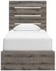 Signature Design by Ashley® Urbanoore Weathered Gray Youth Twin Storage Panel Bed -1