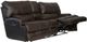 Catnapper® Wembley Chocolate Leather Lay Flat Reclining Console Loveseat-1
