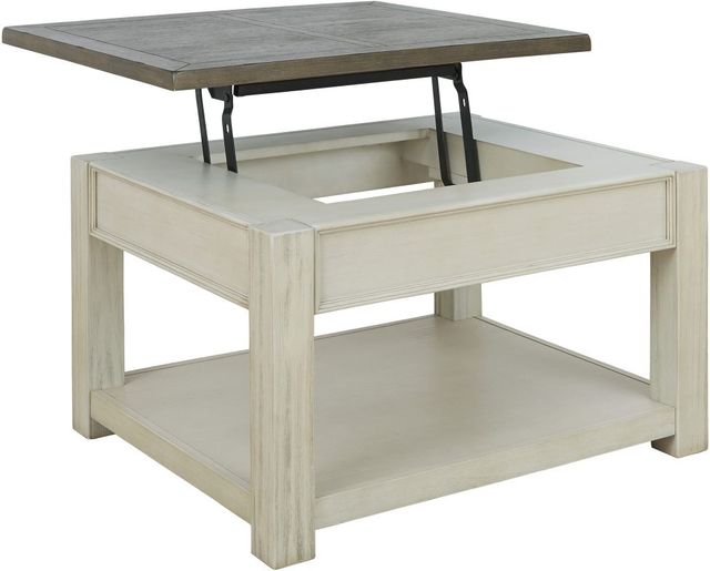 Signature Design by Ashley® Bolanburg Brown/White Lift Top Coffee Table-1