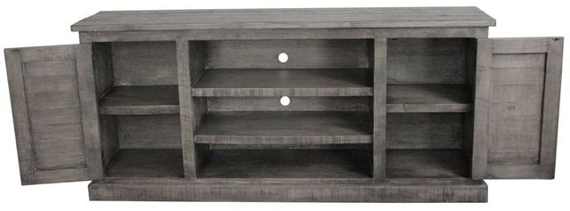 American Heartland Manufacturing Rustic Barnwood Provincial Shutter TV Stand-2