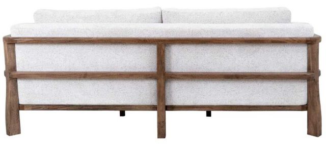 International Furniture Direct Roots Stained Brown/White 93" Upholstered Sofa-2