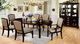 Furniture of America® Harrington Dark Walnut/Tan 2-Piece Dining Arm Chair Set-3