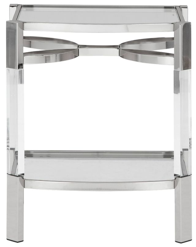 Signature Design by Ashley® Chaseton Glass Top Accent Table with Silver Base-2
