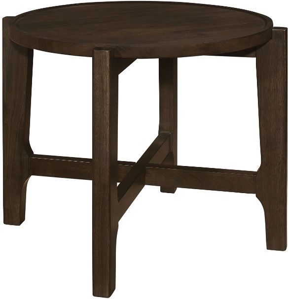 Coaster® Cota Dark Brown Round End Table-0
