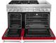 KitchenAid® 48" Passion Red Pro Style Dual Fuel Range with Griddle-1