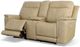 Flexsteel® Miller Latte Power Reclining Loveseat with Console and Power Headrests-2