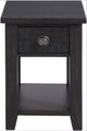 Elements International Kendyl Espresso Occasional Chairside Table-1