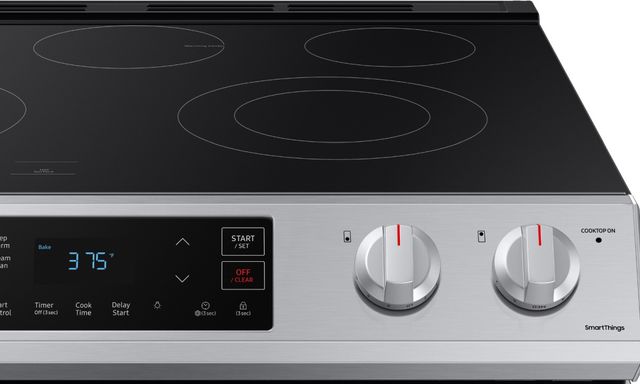 Scratch & Dent - Samsung 30" Fingerprint Resistant Stainless Steel Front Control Slide-In Electric Range-1