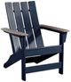 Signature Design by Ashley® Mabry Shores Driftwood/Navy Blue Aluminum Outdoor Adirondack Chair-0