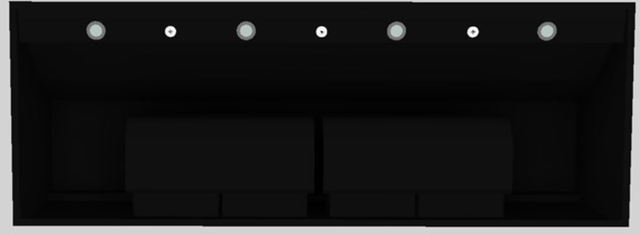 Vent-A-Hood® 66" Black Wall Mounted Range Hood-3