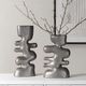 Uttermost® Free Flowing 2-Piece Nickel Vase Set-1