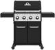 Broil King® Crown™ 420 4-Burner Black Freestanding Natural Gas Grill-0