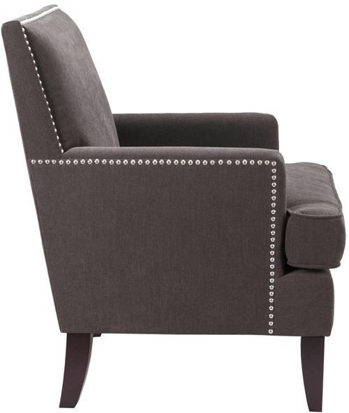 Olliix by Madison Park Charcoal Colton Track Arm Club Chair-3