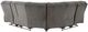 Signature Design by Ashley® Museum 2-Piece Pewter Manual Reclining Curved Sectional-1