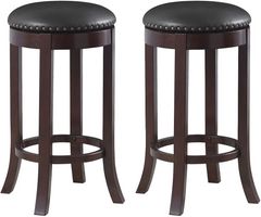 Coaster® Aboushi 2-Piece Brown Swivel Bar Stools