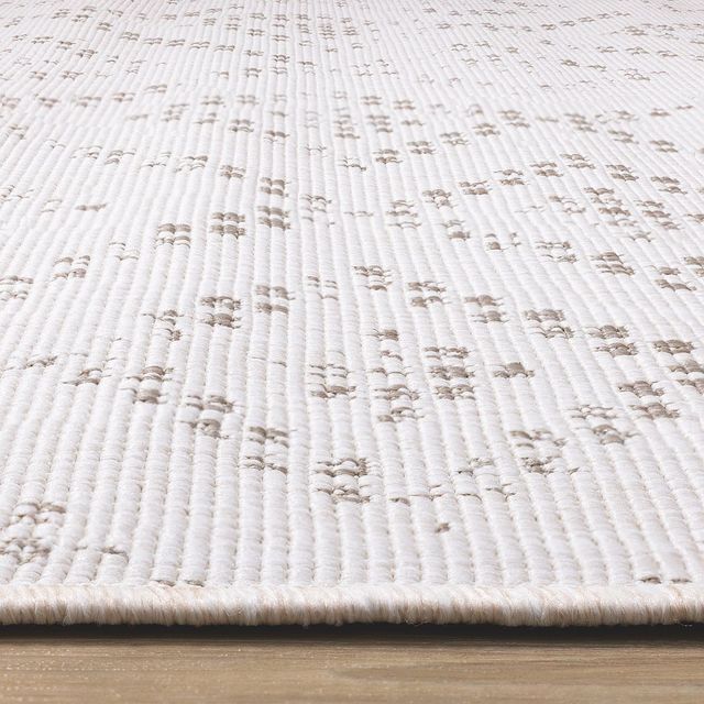 Kalora Interiors Bristol Cream/Taupe 5'x8' Style 2 Indoor/Outdoor Area Rug-1