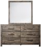 New Classic® Home Furnishings Misty Lodge 4-Piece Rustic Brown California King Panel Bedroom Set-3