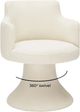 TOV Furniture Jeffree Cream Boucle Swivel Dining Chair-5