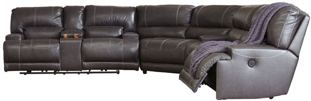 Signature Design by Ashley® McCaskill 3-Piece Gray Power Reclining Sectional-0