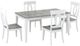 Canadel Gourmet Shadow Dining Table with Dove White Base-1