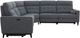 Kate Preston Home Nathan 5-Piece Sky Power Reclining Sectional with Power Headrest-4