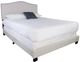 Bernards Darcy White Upholstered Twin Panel Bed-0