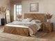 International Furniture Direct Balam Brown Queen Panel Bed-1
