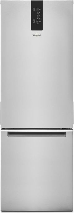 Réfrigérateur à congélateur inférieur de 24 po à profondeur comptoir Whirlpool® de 13.0 pi³ - Acier inoxydable résistant aux traces de doigts