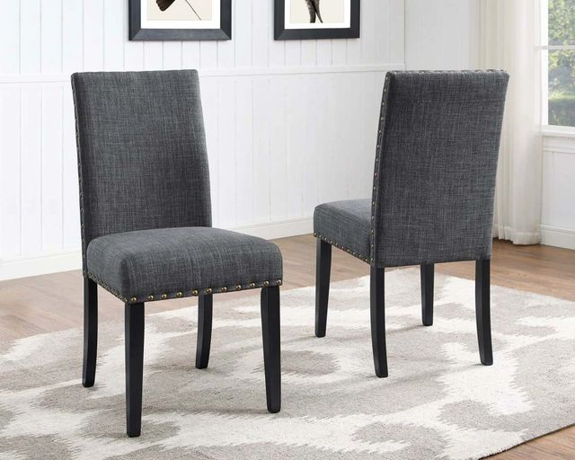 Brassex Inc. Avery 2-Piece Grey Side Chair Set-3