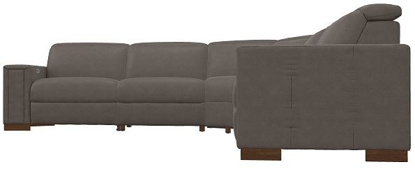 La-Z-Boy® Armitage Graystone Leather Power Reclining Sectional with Custom Layout Options-2