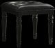 New Classic® Home Furnishings Valentino Black Dressing Table Stool-0