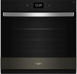 Whirlpool® 30" PrintShield™ Black Stainless Steel Single Electric Wall Oven