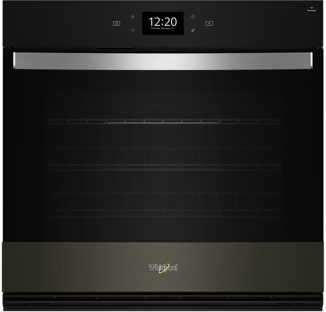 Whirlpool® 30" PrintShield™ Black Stainless Steel Single Electric Wall Oven-0