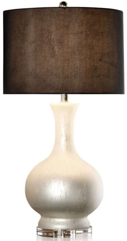 Stylecraft Black/Soft Silver Table Lamp-1