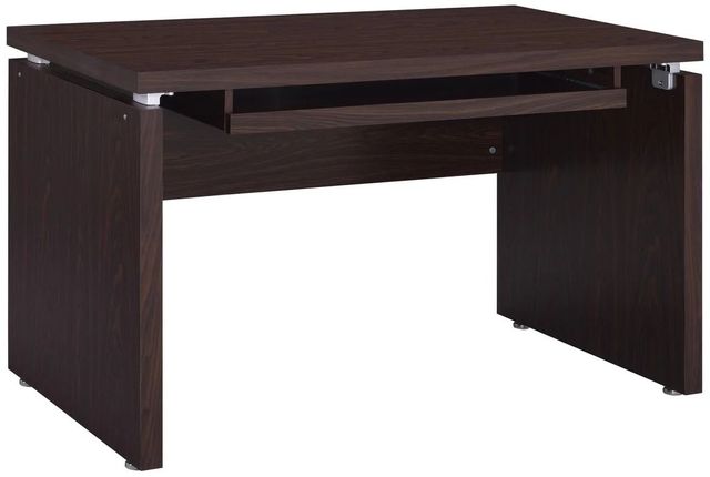 Coaster® Russell Medium Oak Computer Desk With Keyboard Tray-0