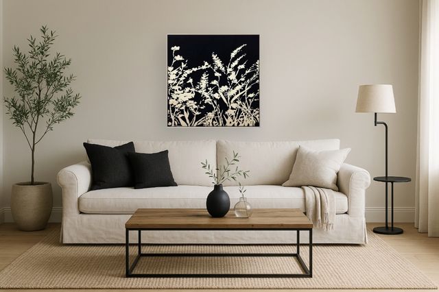 Classy Living Dramatic Noir Garden Silhouette Wall Art-1