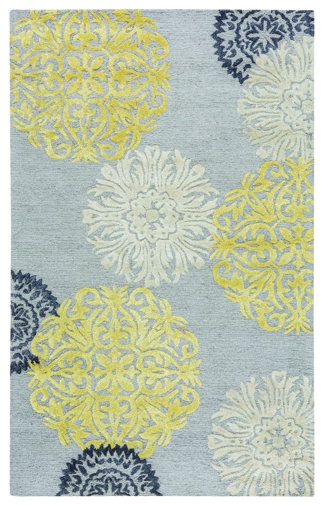 Rizzy Home Eden Harbor Yellow 8' x 10' Rug-0