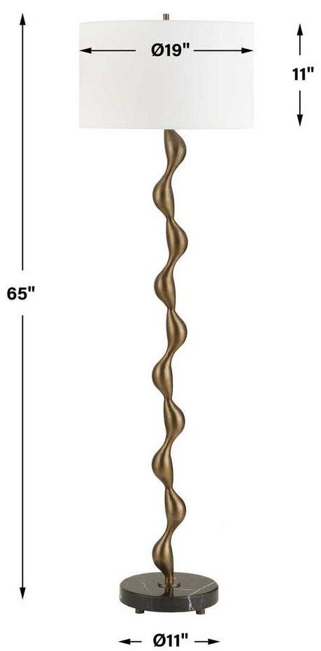 Uttermost® Remolino Bronze Floor Lamp-2