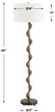 Uttermost® Remolino Bronze Floor Lamp-2