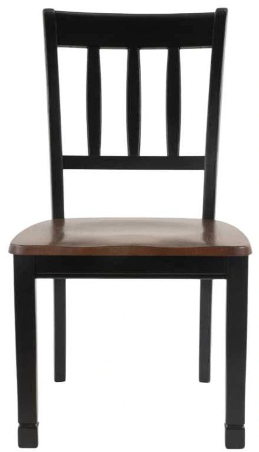 Signature Design by Ashley® Owingsville Black/Brown Dining Side Chair-1