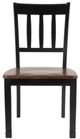 Signature Design by Ashley® Owingsville Black/Brown Dining Side Chair-1